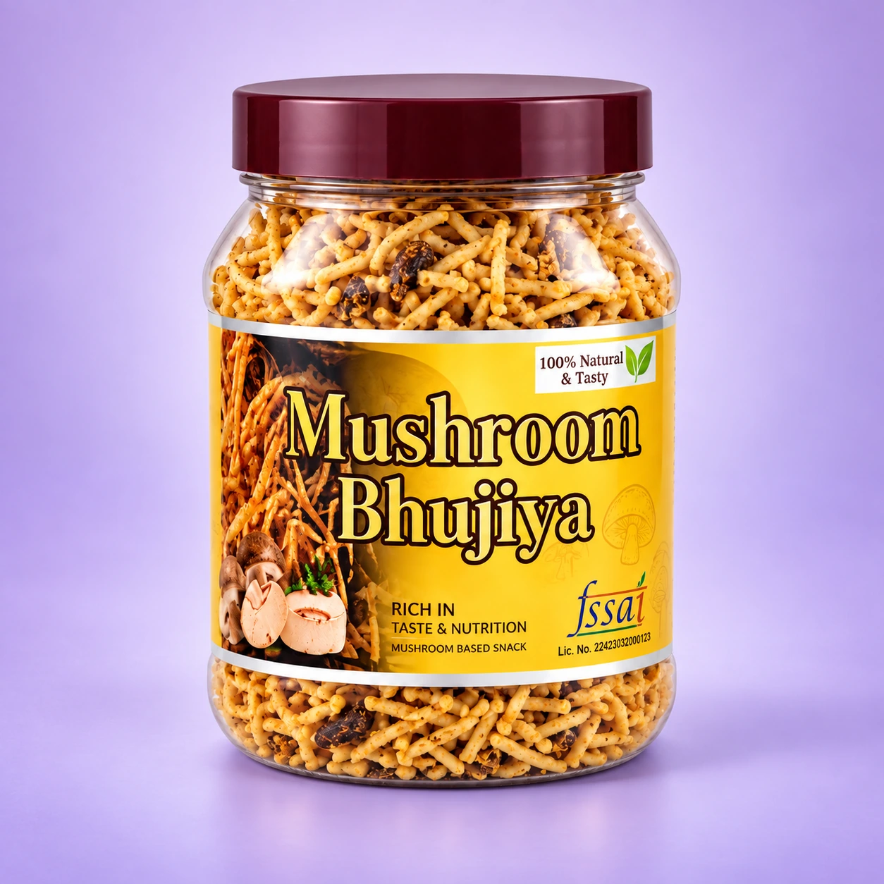 Home mushroom bhujiya